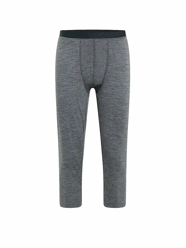 Pantalone intimo da uomo Merino 200 3/4 grigio chiaro | S