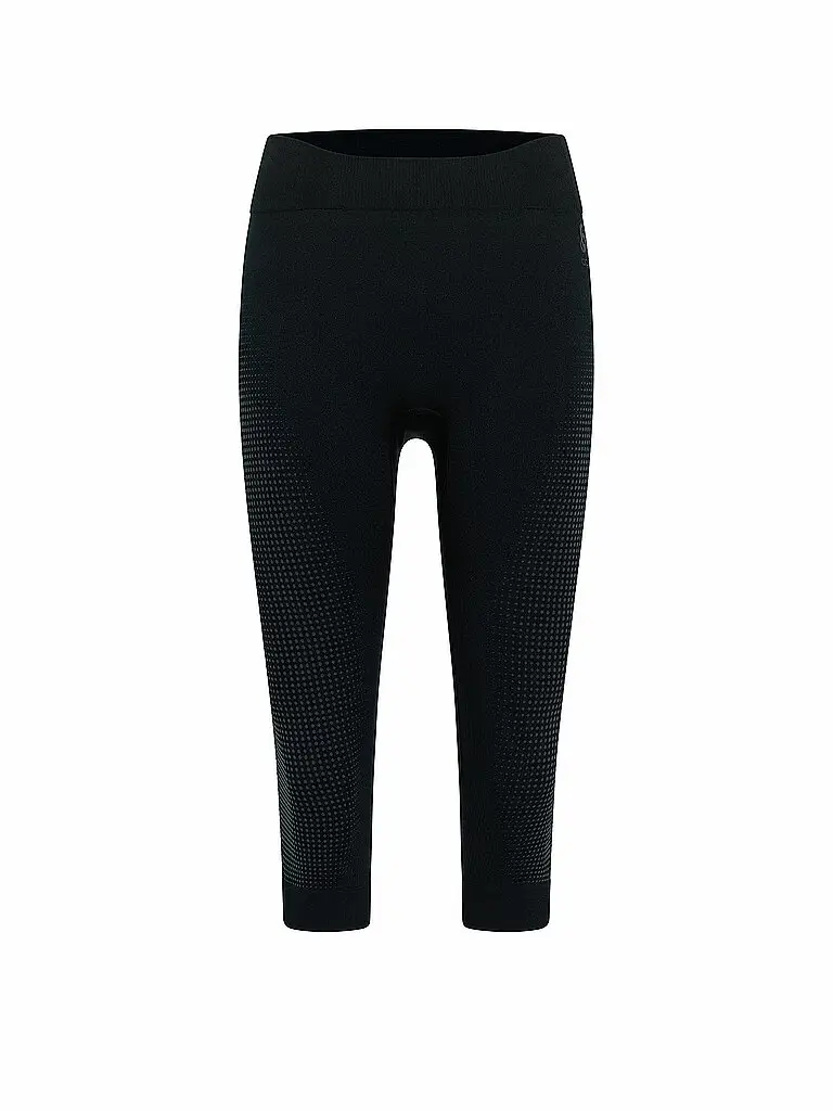 Pantaloni funzionali da donna 3/4 PERFORMANCE WARM ECO nero | S