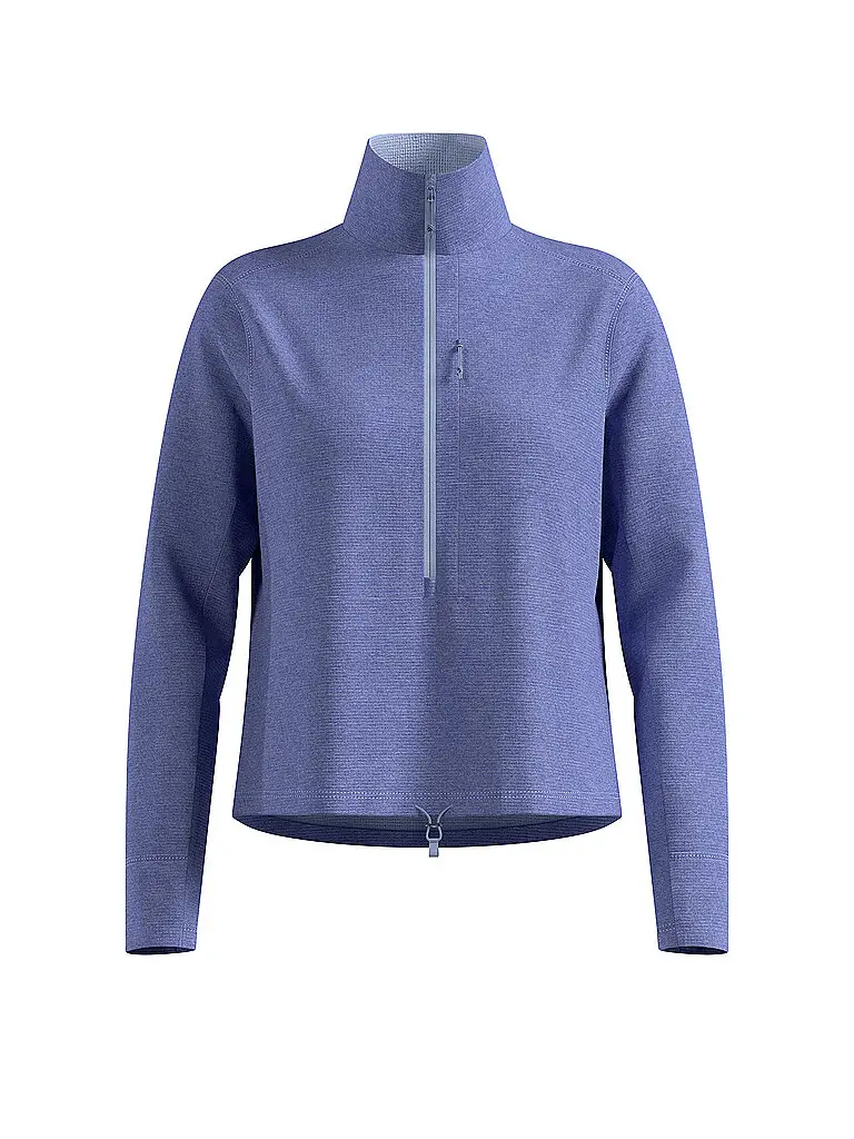 Pullover da sci di fondo da donna in pile grid lilla | XS