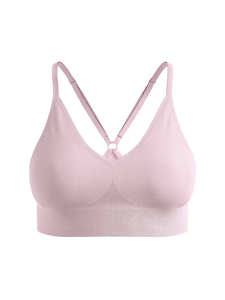 Reggiseno sportivo da donna seamless a supporto leggero rosa | S
