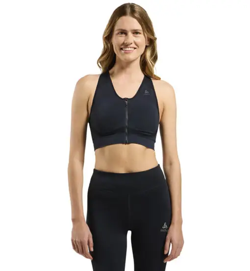 Seamless High W - reggiseno sportivo alto sostegno - donna Black