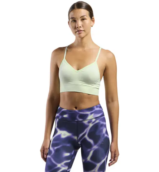 Seamless Low Padded W - reggiseno sportivo basso sostegno - donna Green