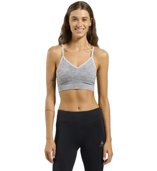 Seamless Low Padded W - reggiseno sportivo basso sostegno - donna Grey