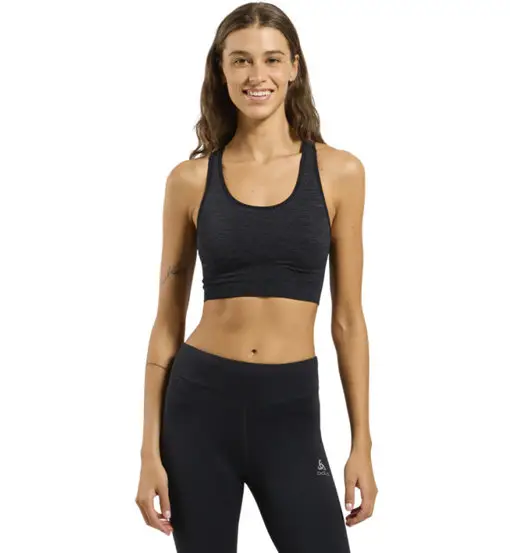 Seamless Medium Padded W - reggiseno sportivo medio sostegno - donna Black