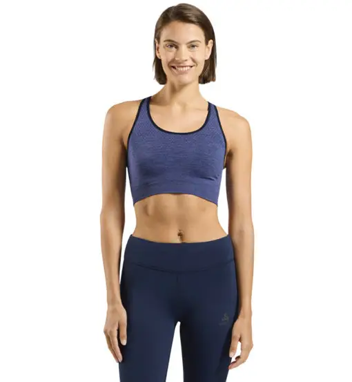 Seamless Medium Padded W - reggiseno sportivo medio sostegno - donna Blue