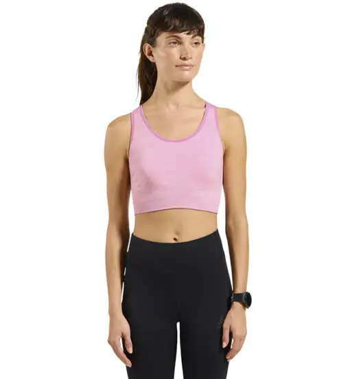 Seamless Medium Padded W - reggiseno sportivo medio sostegno - donna Light Pink