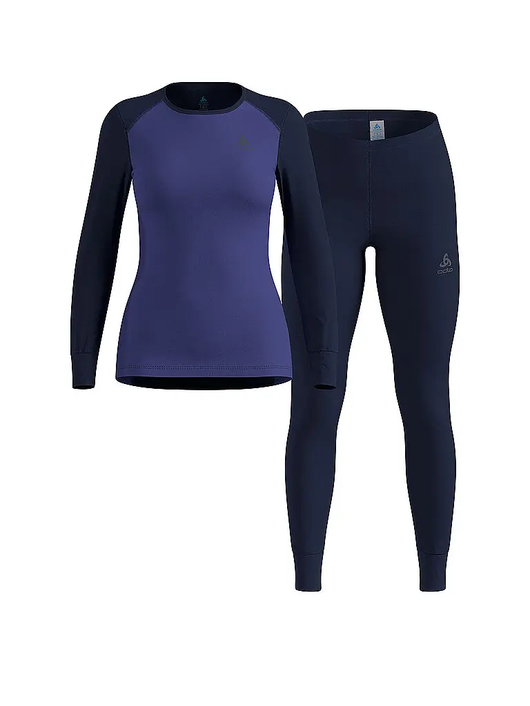 Set di biancheria intima funzionale da donna ACTIVE WARM ECO blu | XS