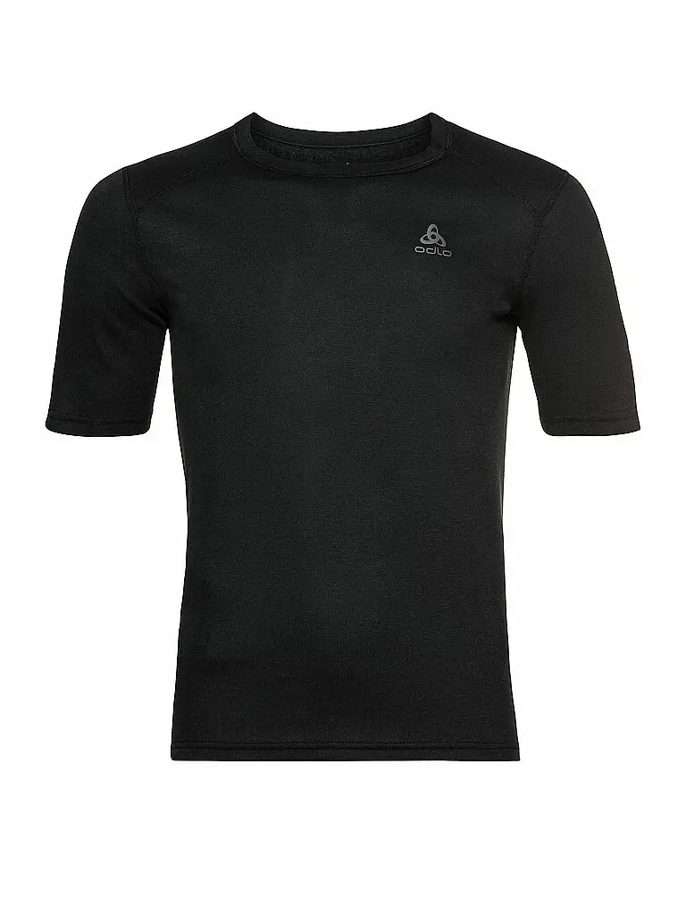 T-shirt da uomo Active Warm Eco girocollo nero | S
