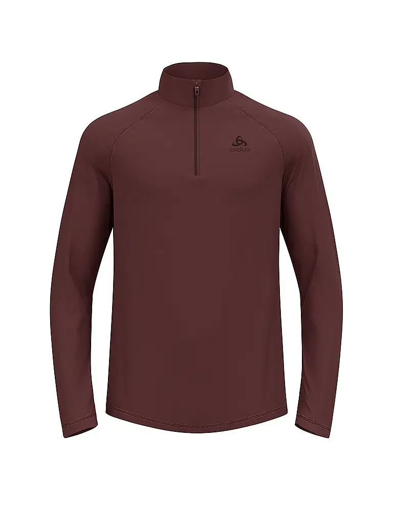 Zipshirt intimo da uomo Besso Mid Layer marrone | S