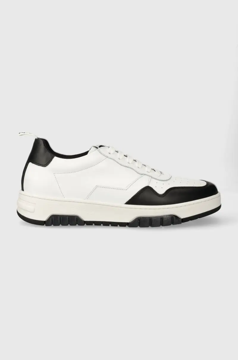 sneakers in pelle ROMA ROMA 1 WHITE BLACK Bianco