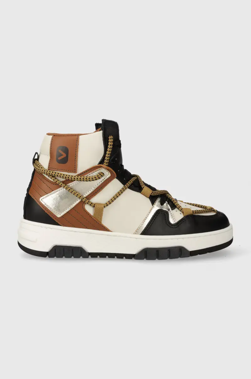 sneakers in pelle SORRENTO SORRENTO 2 BLACK, LATTE, COGNAC, GOLD Marrone