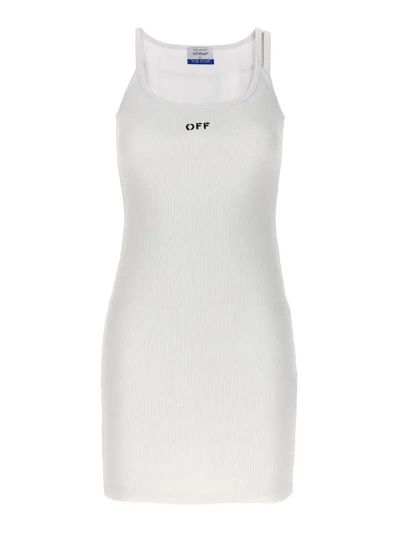 Abito con francobollo Bianco