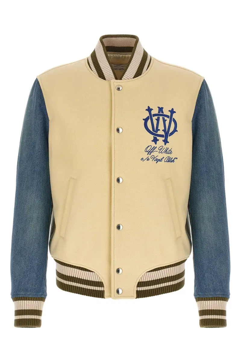 Bomber 'Gothic Wool Denim Varsity' Multi