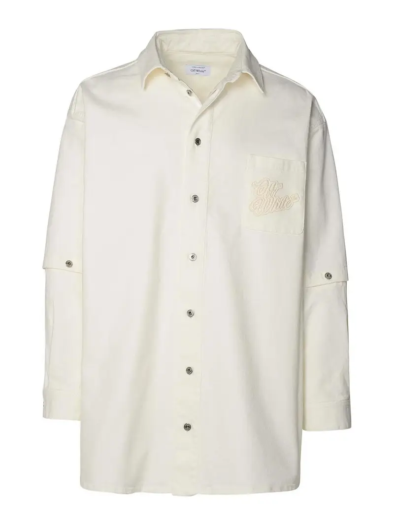 Camicia in cotone bianco