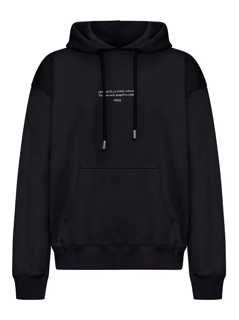 Felpa con cappuccio da skate Nero