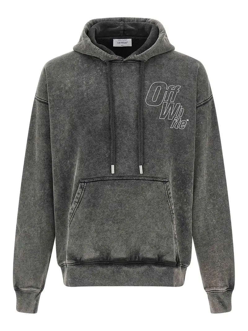 Felpa con cappuccio Outline Arrow Skate Grigio