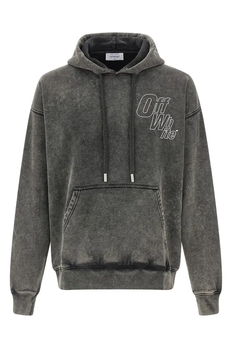 Felpa Con Cappuccio 'Outline Arrow Skate' Grigio