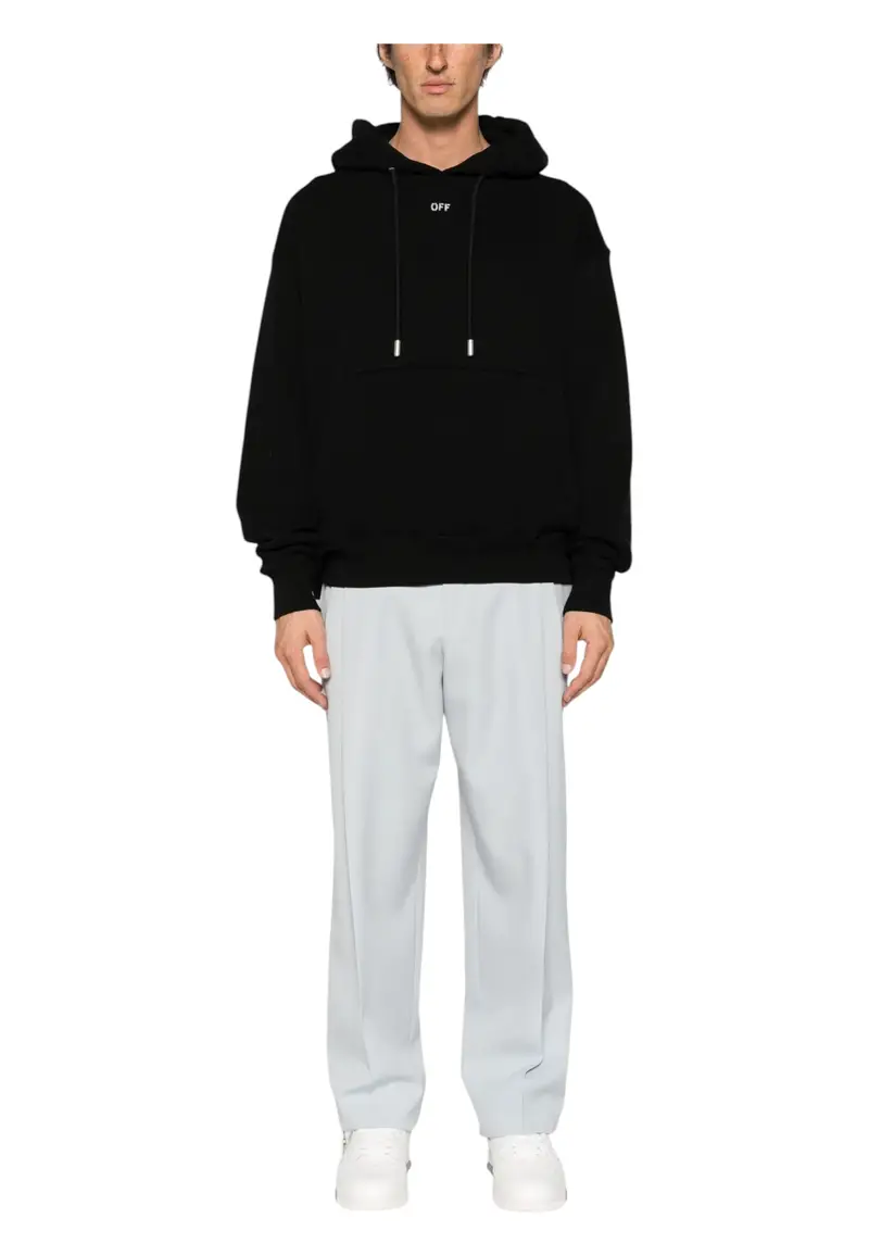 Felpa Diag Embr Uomo Off-White BLACK