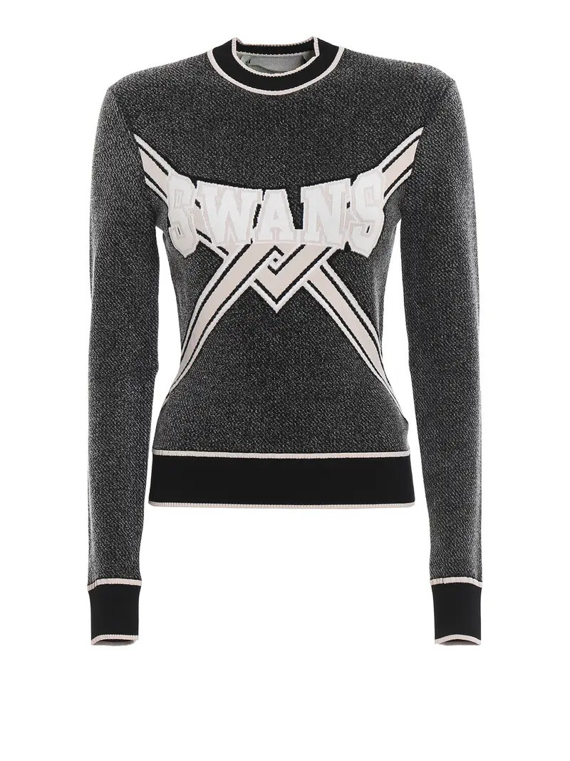 Felpa girocollo in tessuto tecnico Nero