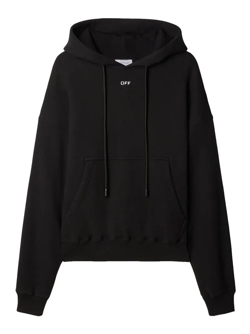 Felpa off-white nero