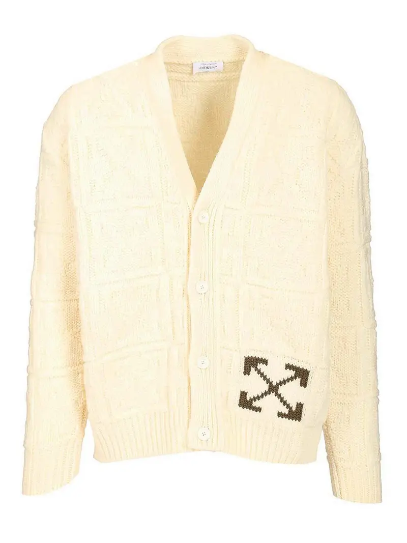 Off-White Cardigan Beige 4161787