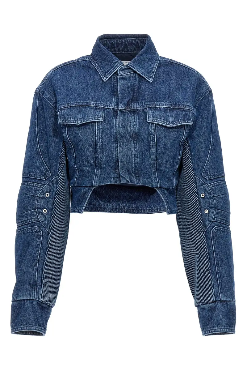 Giacca Denim Motorcycle Blu