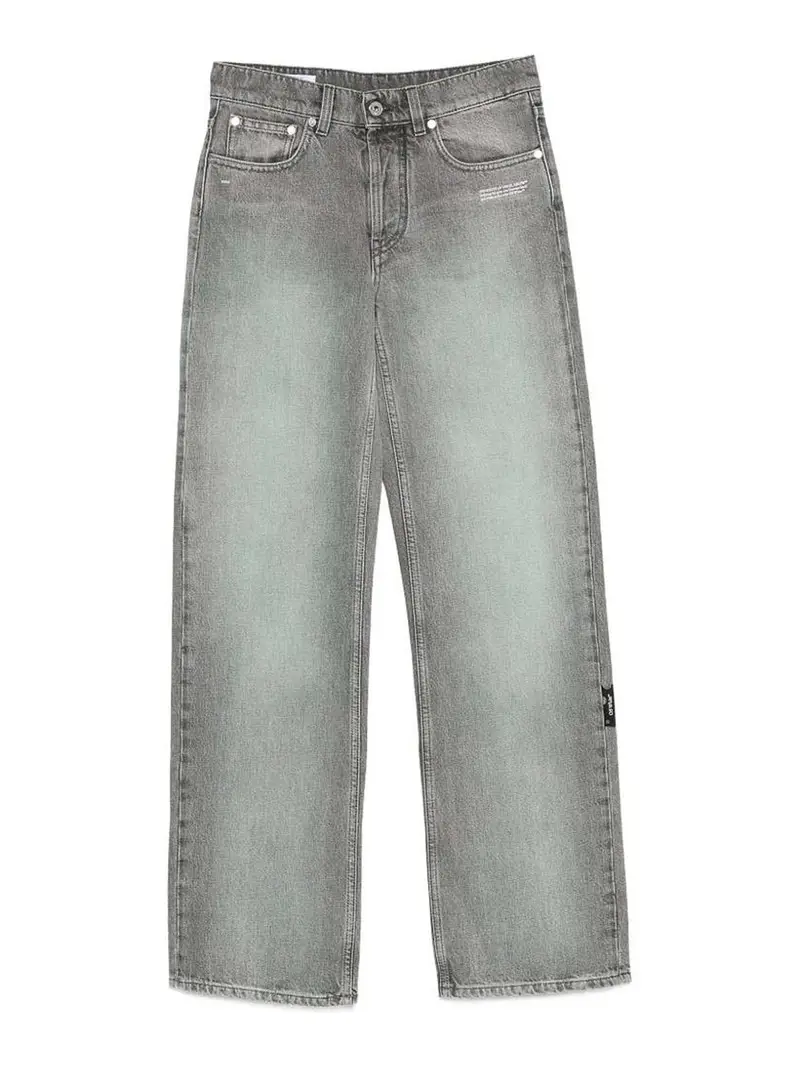 Jeans in cotone grigio lavato