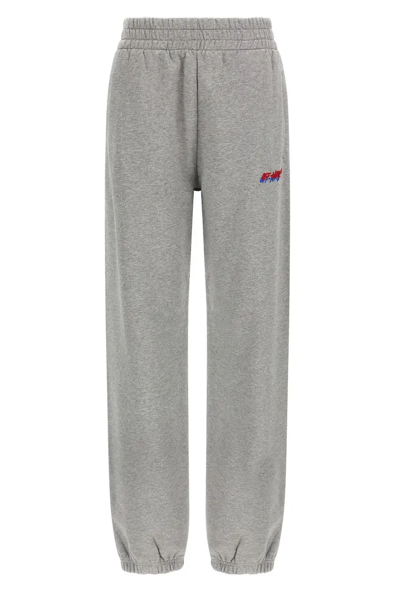 Jogging Ricamo Logo Grigio