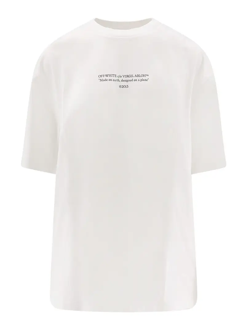 Maglietta In Cotone Bianco