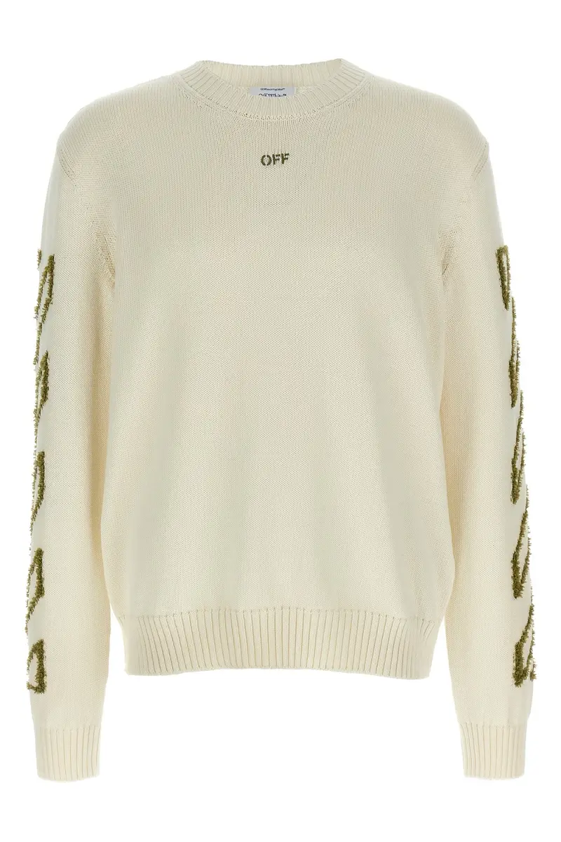 Maglione Diag Outline Beige