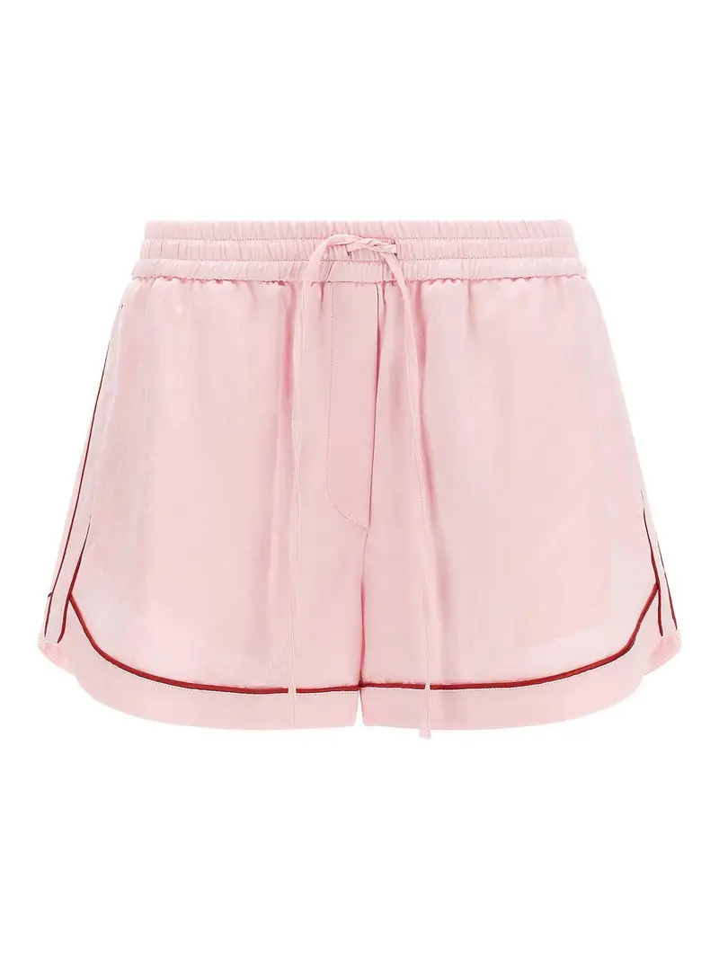 Pantaloncini del pigiama in raso jacquard Color Carne E Neutri