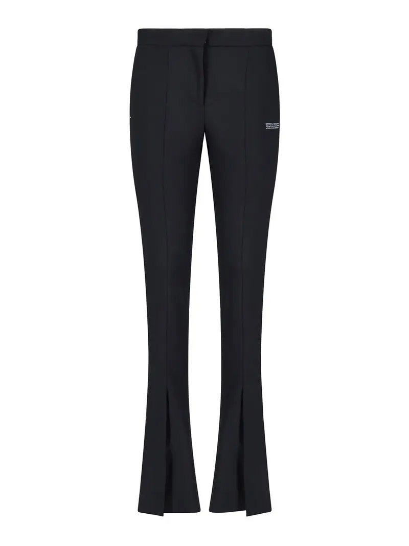 Pantaloni a zampa Nero