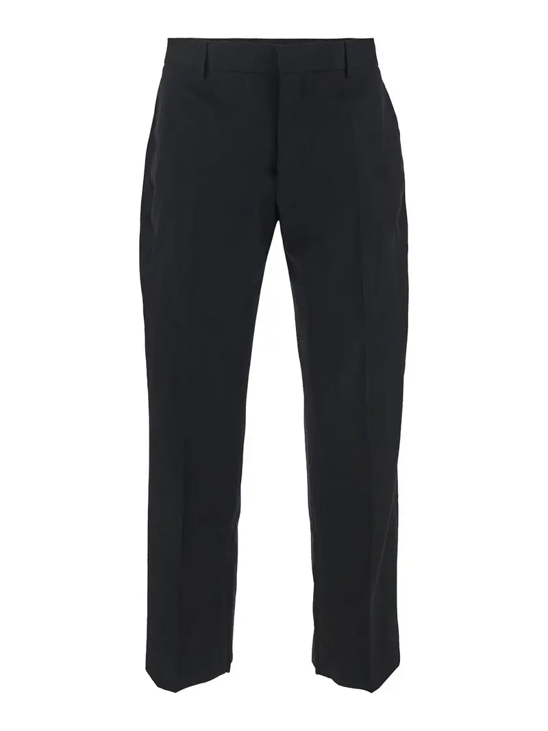 Pantaloni bianco sporco neri Nero
