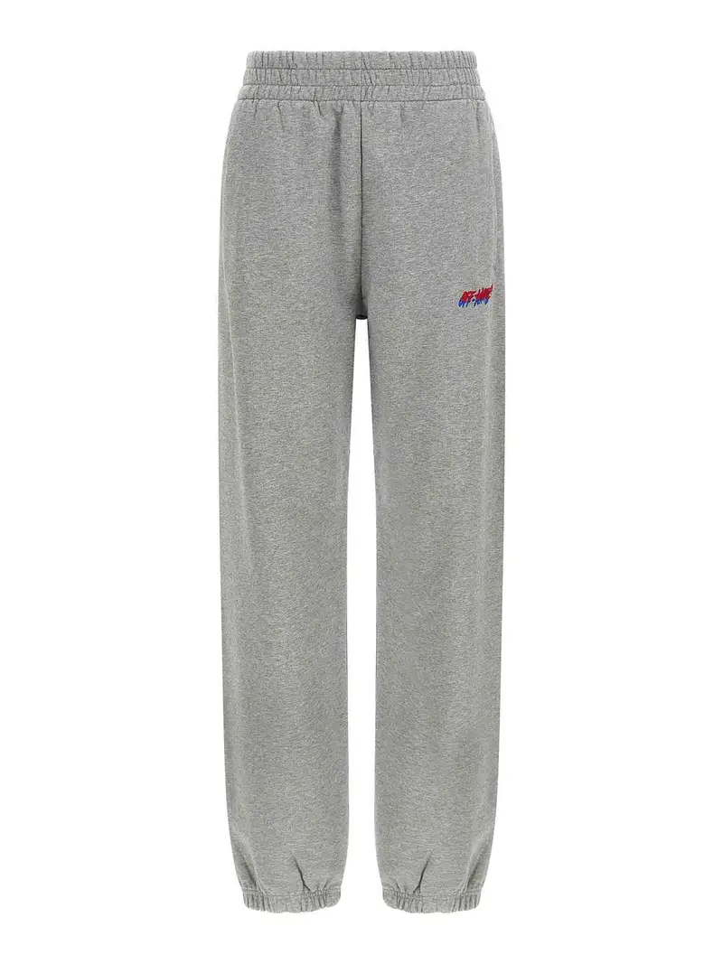 Pantaloni da jogging con logo ricamato Grigio
