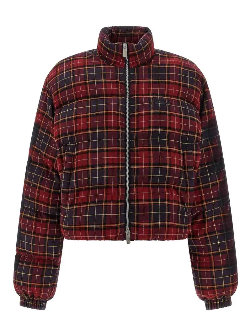 Piumino Flan Arrow Spray a quadri Rosso Scuro