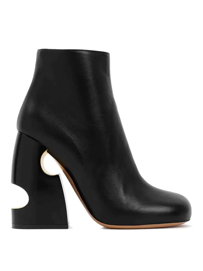 Stivaletto pop bianco sporco Nero