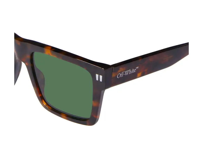 Off-White Unisex OERI109 Lawton 6055 havana Occhiali da sole Acetato Havana Verde Squadrata Normale miniatura 2
