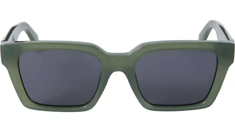 Off-White Unisex OERI111 Branson 5707 sage green Occhiali da sole Acetato Verde Grigio Squadrata Normale