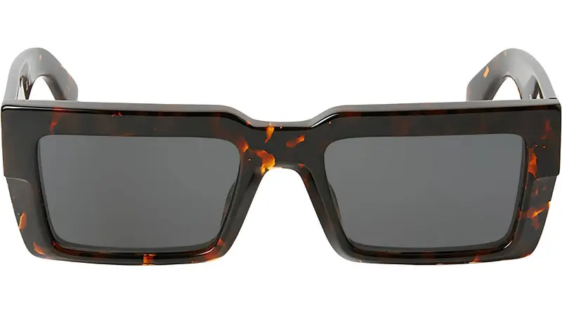 Off-White Unisex OERI114 Moberly 6007 havana Occhiali da sole Acetato Havana Grigio Squadrata Normale