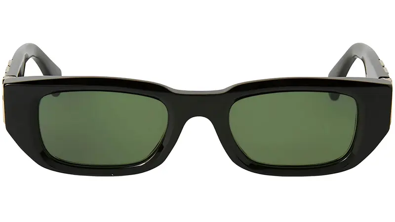 Off-White Unisex OERI124 Fillmore 1055 black green Occhiali da sole Acetato Nero Verde Squadrata Normale