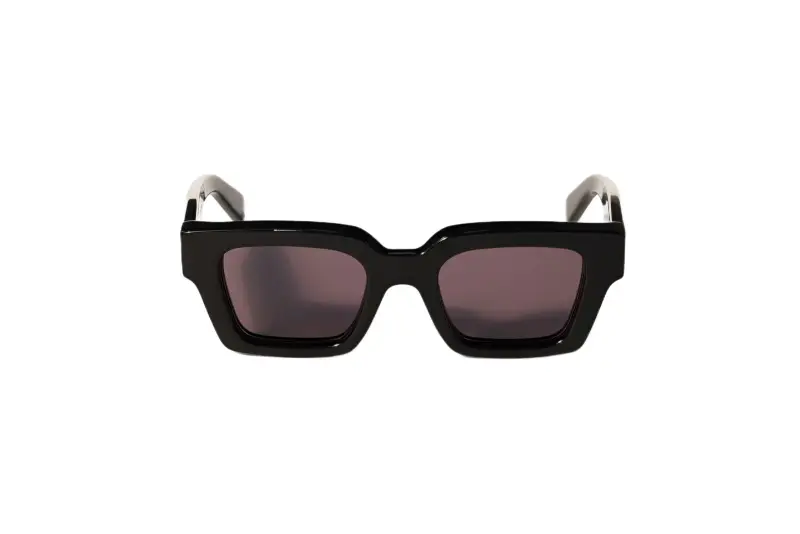 Unisex Off-White OW1022 VIRGIL 1007 Occhiali da sole Acetato Nero Grigio Squadrata Normale miniatura 2