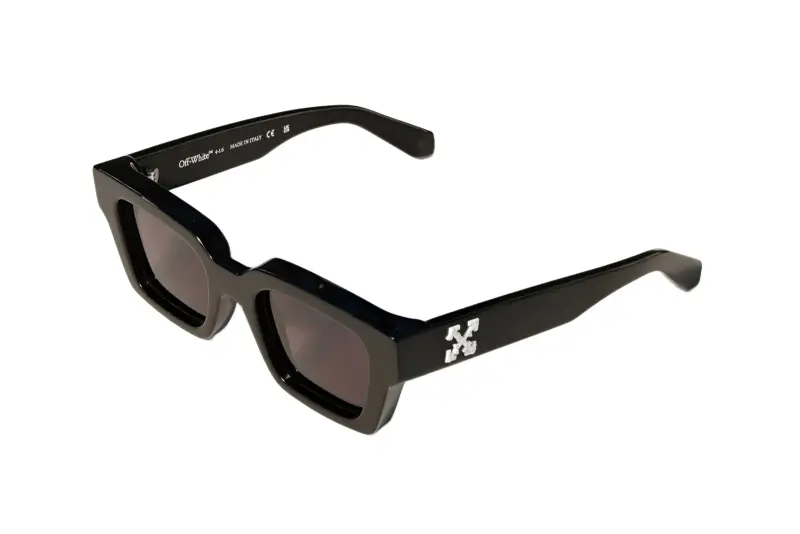 Unisex Off-White OW1022 VIRGIL 1007 Occhiali da sole Acetato Nero Grigio Squadrata Normale