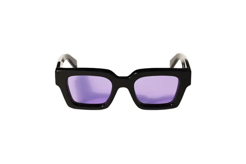 Unisex Off-White OW1022 VIRGIL 1037 Occhiali da sole Acetato Nero Azzurro Squadrata Normale miniatura 2