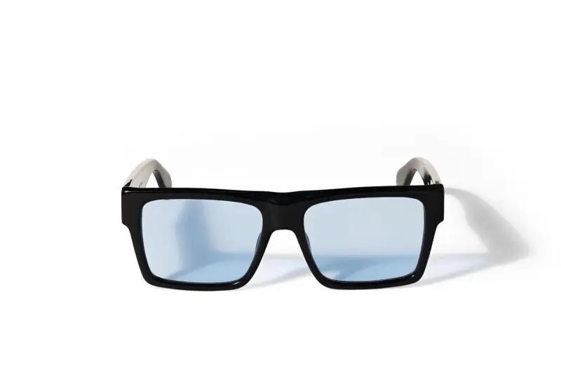 Unisex Off-White OW1034 CASPER 1040 Occhiali da sole Acetato Nero Azzurro Squadrata Normale miniatura 2