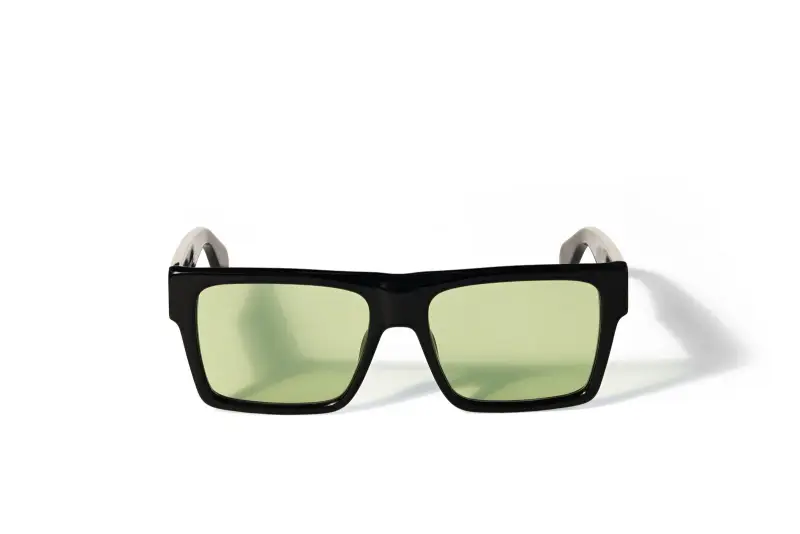 Unisex Off-White OW1034 CASPER 1050 Occhiali da sole Acetato Nero Verde Squadrata Normale miniatura 2