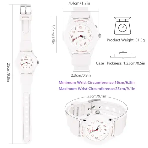 OFFCUP Orologio da Donna, Orologio Analogico al Quarzo Donna Impermeabile 5 ATM Orologio da Polso Donna Cinturino in miniatura 2