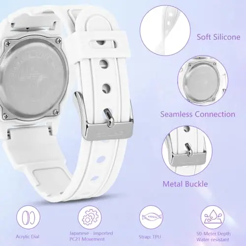 OFFCUP Orologio da Donna, Orologio Analogico al Quarzo Donna Impermeabile 5 ATM Orologio da Polso Donna Cinturino in miniatura 3