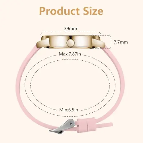 OFFCUP Orologio da Donna, Orologio Analogico al Quarzo Donna, Orologio da Polso Donna Con Cinturino in Pelle Classico miniatura 2