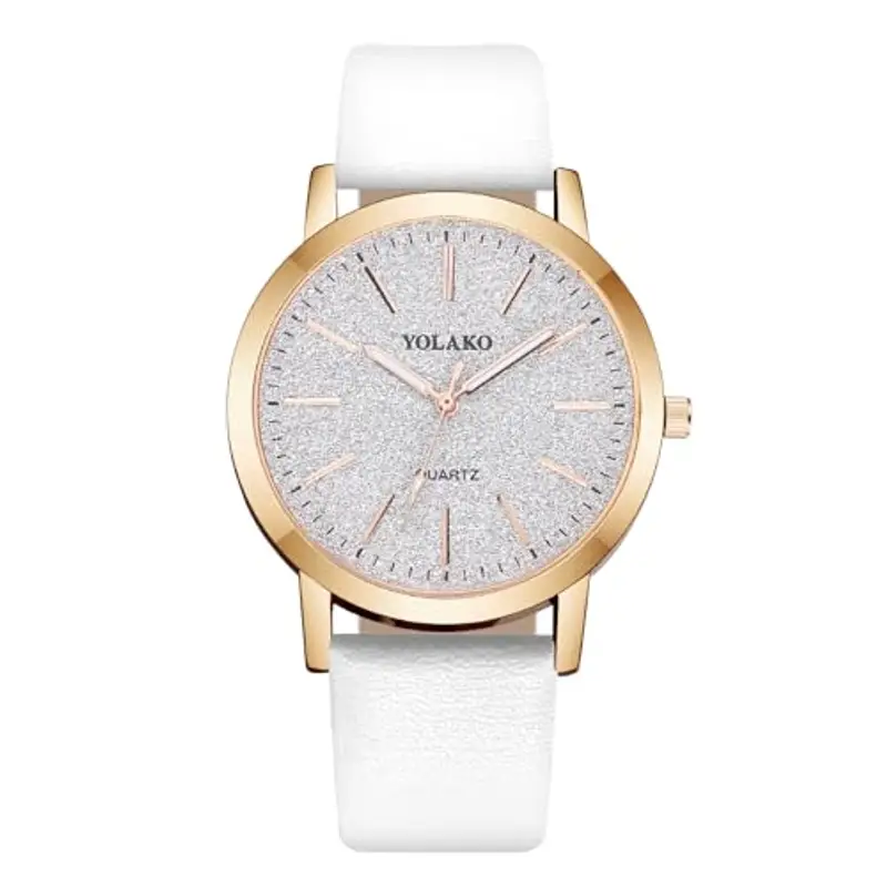 OFFCUP Orologio da Donna, Orologio Analogico al Quarzo Donna, Orologio da Polso Donna Con Cinturino in Pelle Classico