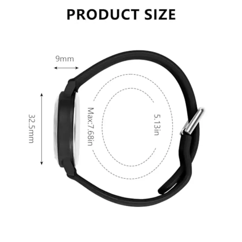 OFFCUP Orologio da Donna, Orologio Analogico al Quarzo Donna, Orologio da Polso Donna Con Cinturino in Silicone Casual O Attività Sportive, Movimento a Tre Lancette, Cassa da 38MM -Nero miniatura 2